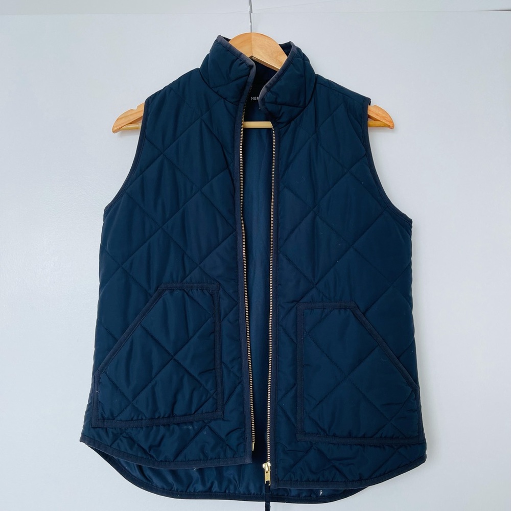 J Crew Mercantile Puffer Gilet XS Navy